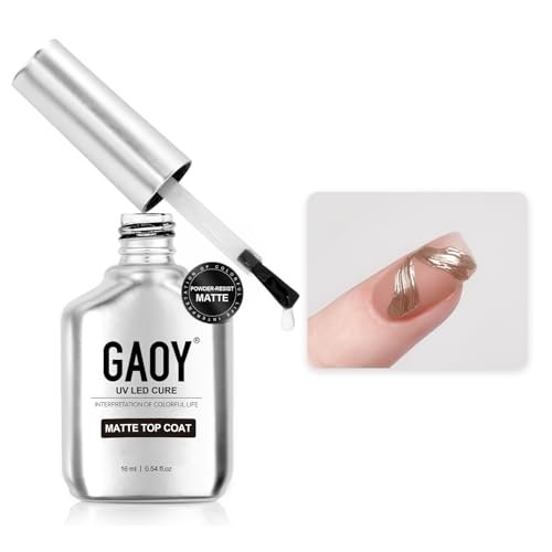 GAOY ジェルネイル マットトップコート ノンワイプタイプ 16ml UV・LED対応